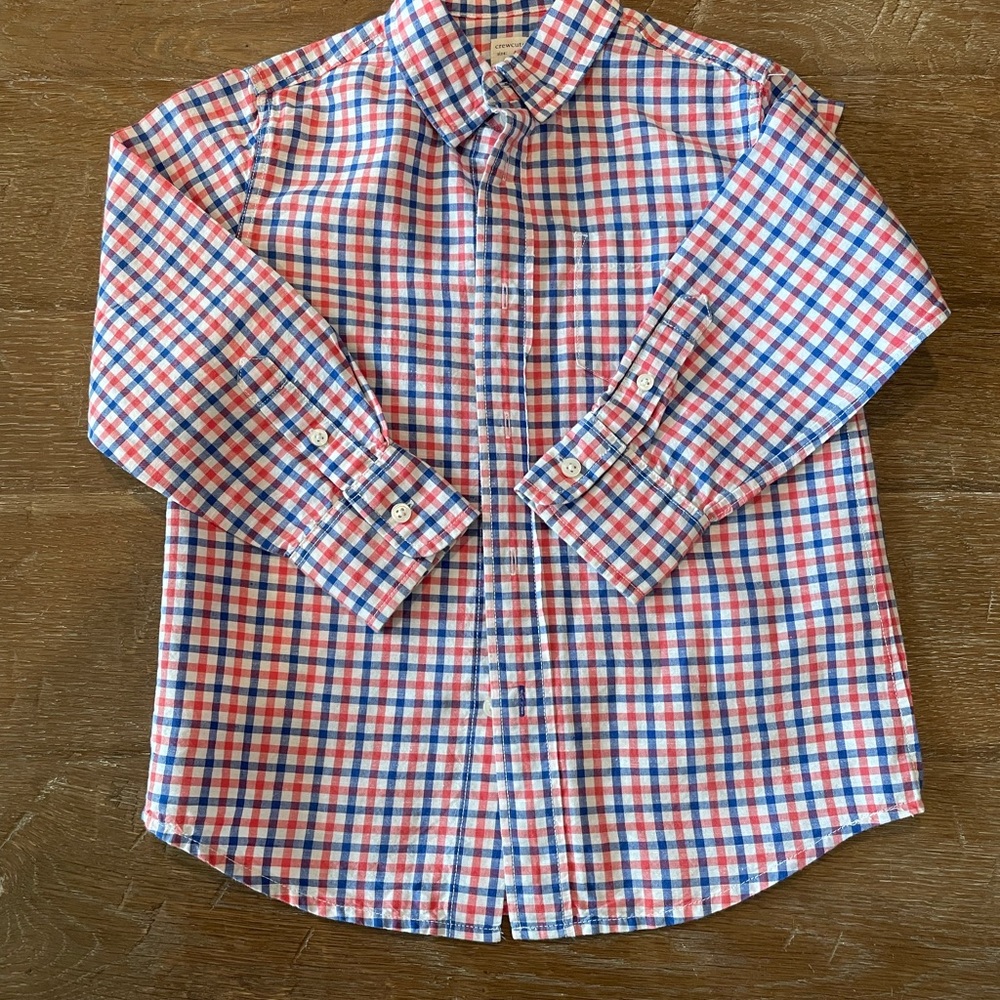J Crew boys linen/cotton shirt